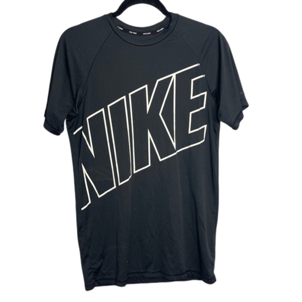 Nike Swim Black Dri-Fit Rash Guard